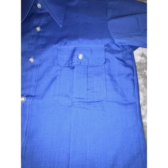 Vintage British Imperial Mens Dress Shirt Permanent Press Small 14-14 1/2 - Picture 5 of 10